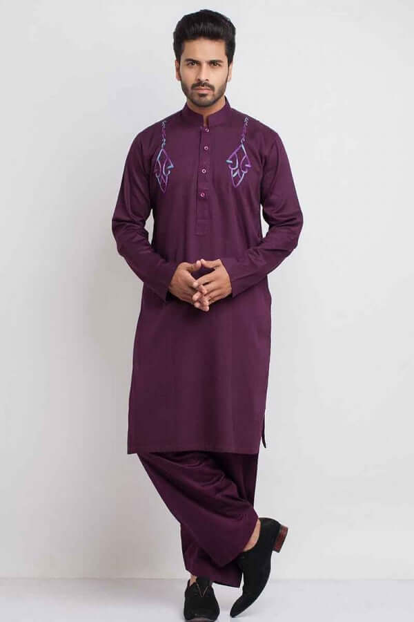 Purple Shalwar Kameez -SHKZ-00052