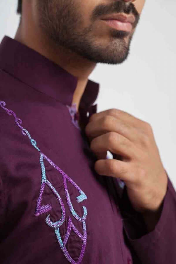 Purple Shalwar Kameez -SHKZ-00052