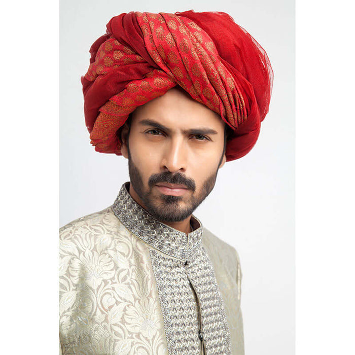 Puter and Ash Grey Pure Brocade Silk Sherwani, Elegant Wedding Attire