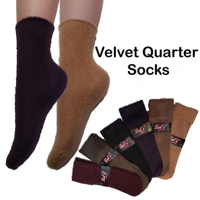 Quarter Fuzzy Socks / Winter Socks - Kawata House of Socks