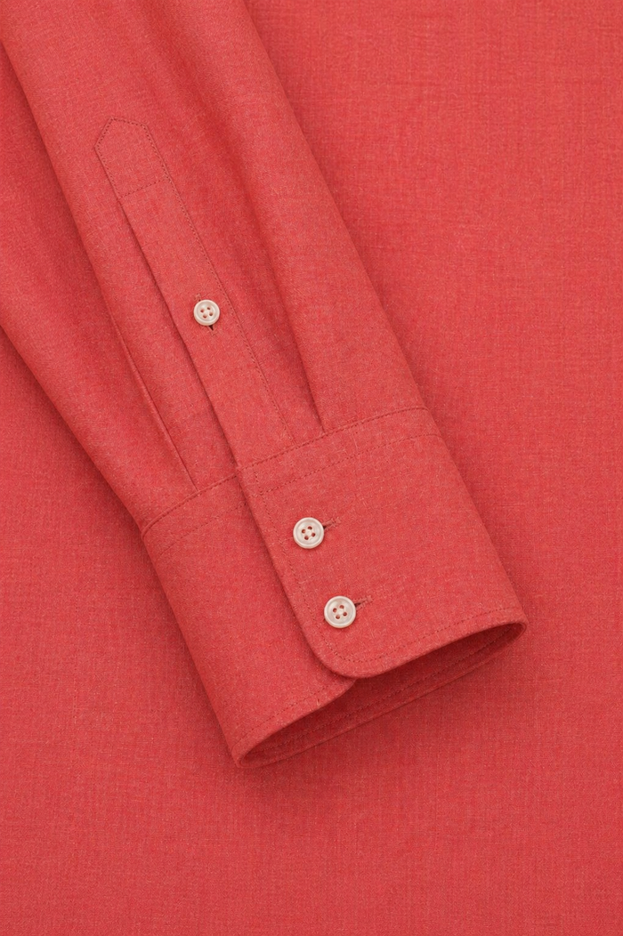 Raspberry Linen Salcombe Shirt