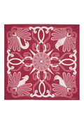Red Ornitho Print Cotton Bandana