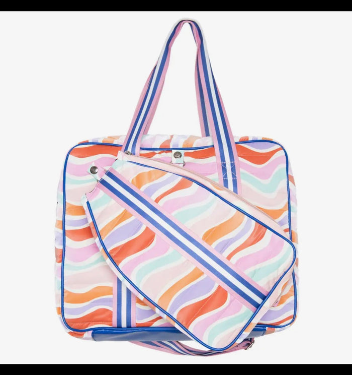 Retro Wave Colors Cute Pickleball Bag