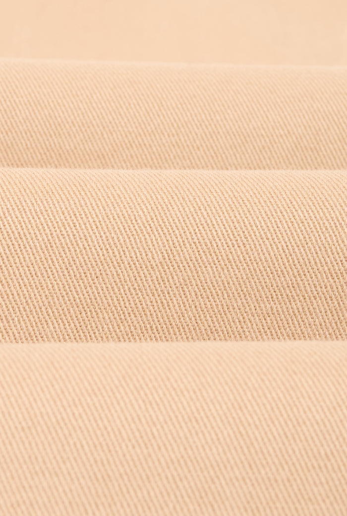 Sand Cotton Drawstring Trousers