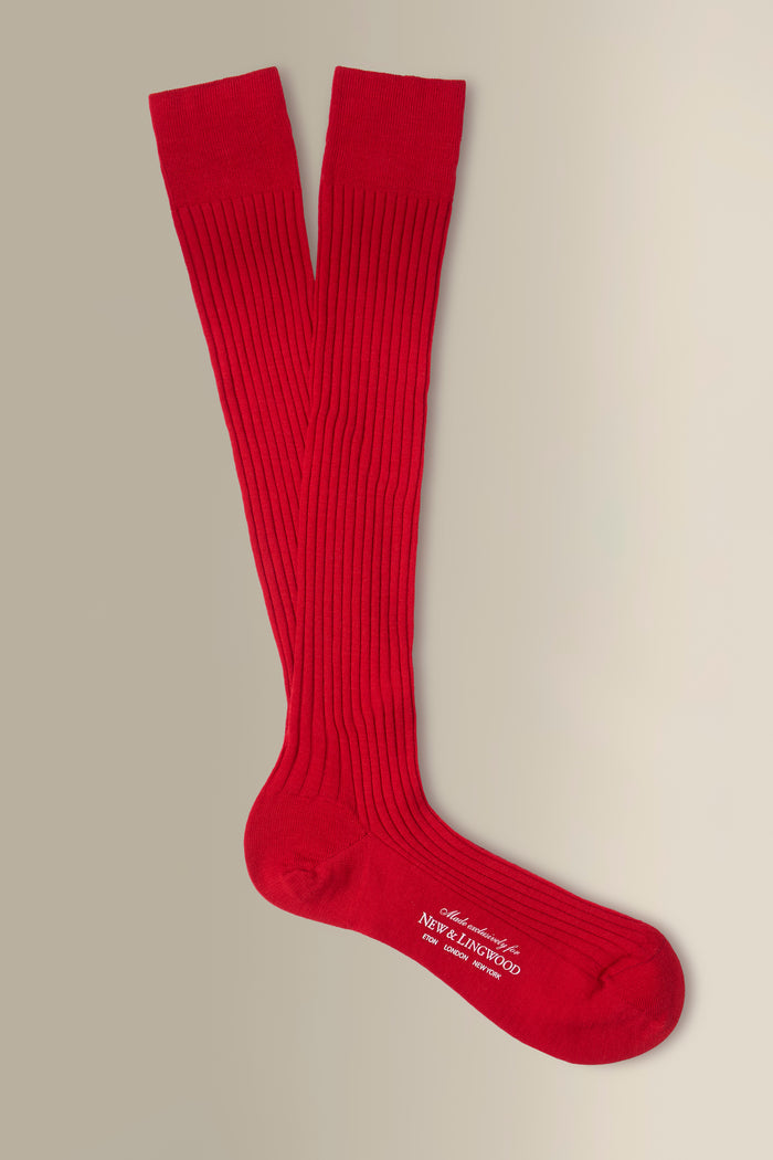Scarlet Long Lightweight Wool Socks