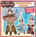 SEWING PATTERN - Ferret plush with clown costume