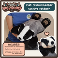 SEWING PATTERN - Flat Friend Badger