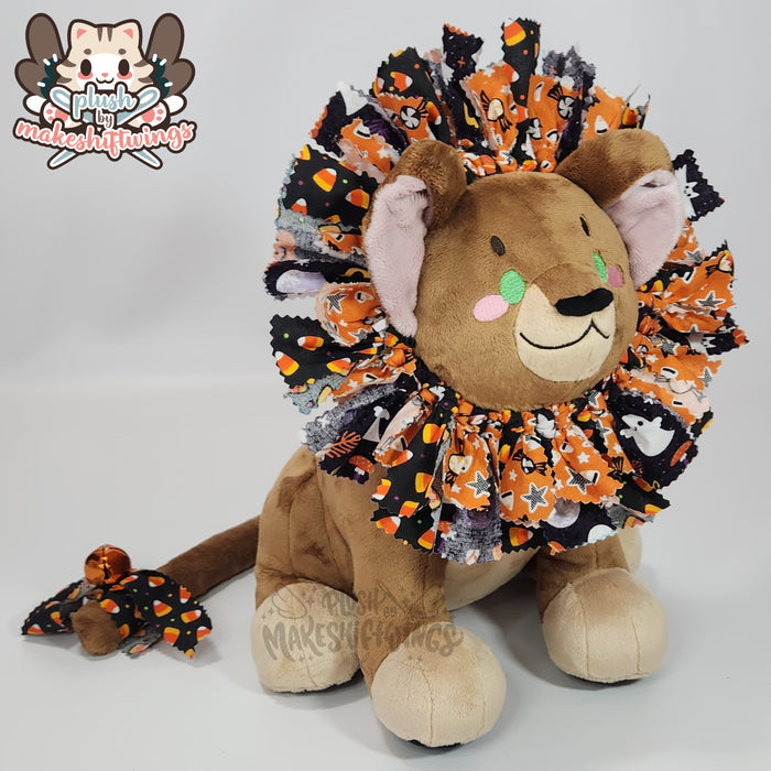 SEWING PATTERN - Lion Cub Plush with Fabric Wreath Mane