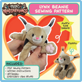 SEWING PATTERN - Lynx beanie plush