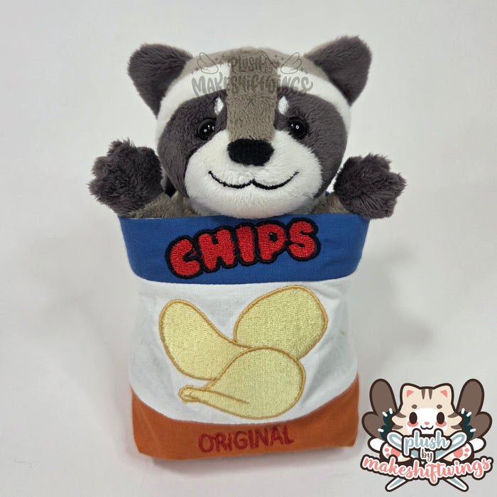 SEWING PATTERN - Raccoon in a chip bag