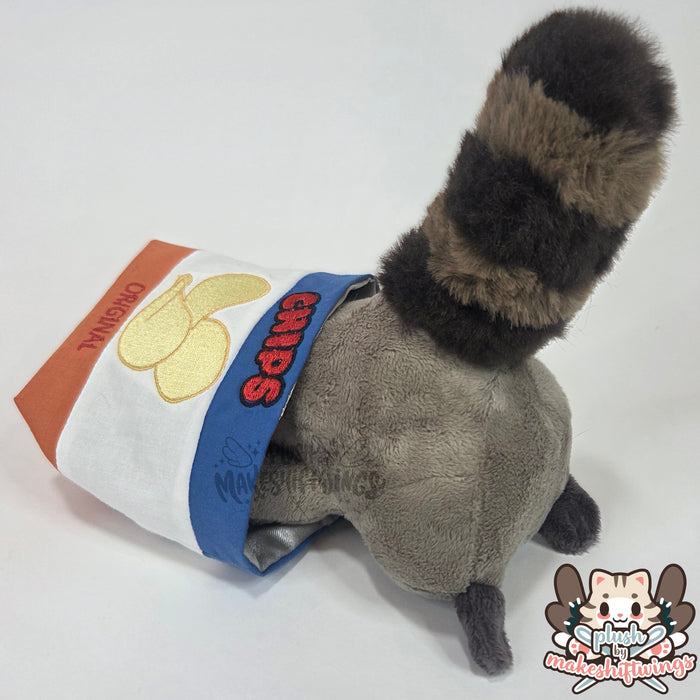 SEWING PATTERN - Raccoon in a chip bag