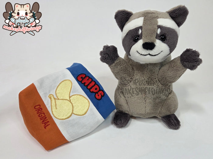 SEWING PATTERN - Raccoon in a chip bag