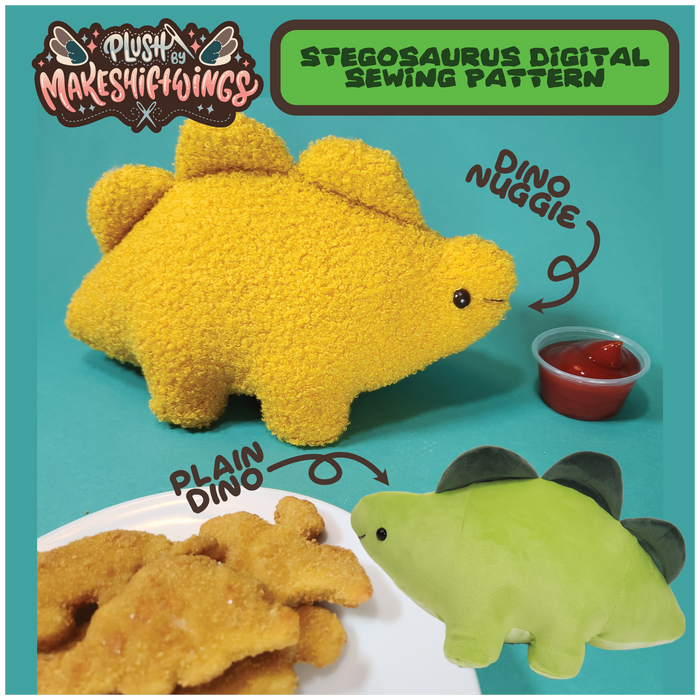 SEWING PATTERN - Stegosaurus Plush