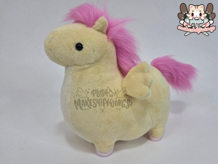 Shy yellow honse plush