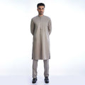 Silver Grey Men  Cotton-fitted Kura taouser