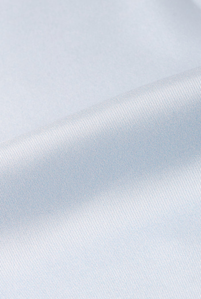 Sky & Navy Border Silk Pocket Square