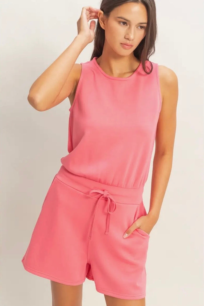 Sleeveless romper