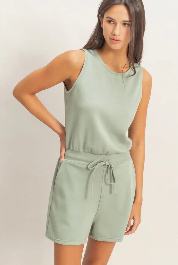 Sleeveless romper