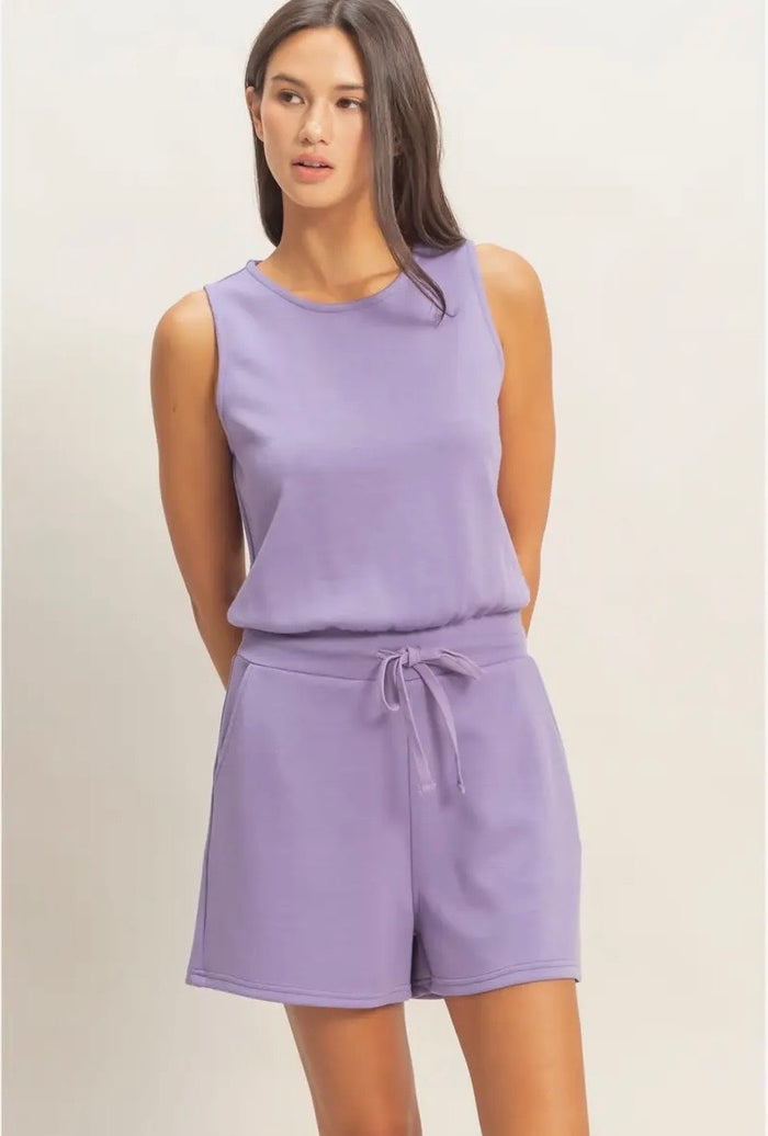 Sleeveless romper