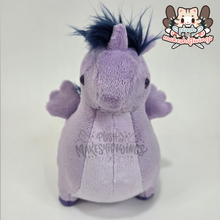 Smart purple horse plush
