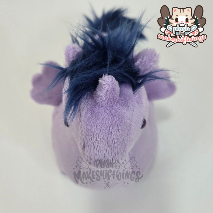 Smart purple horse plush