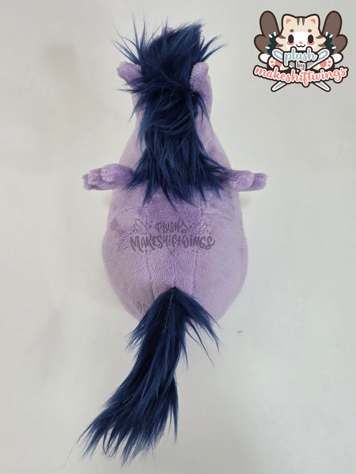 Smart purple horse plush