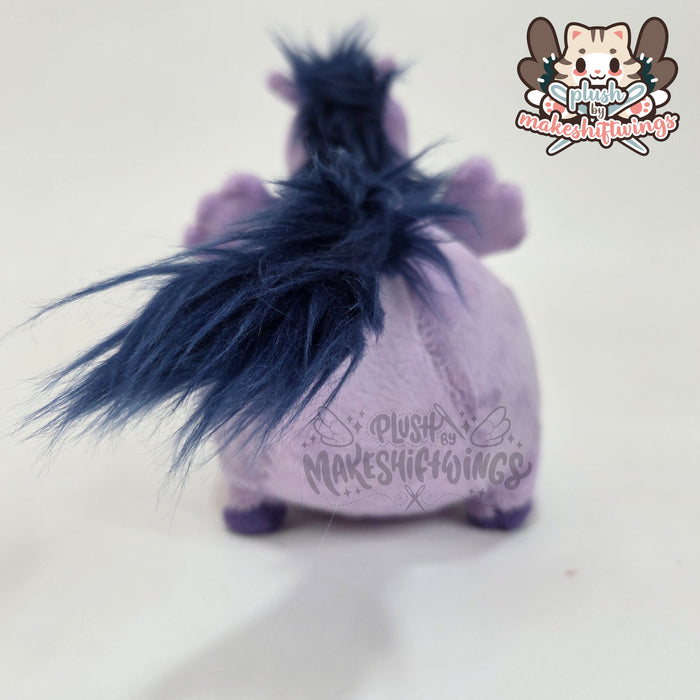 Smart purple horse plush