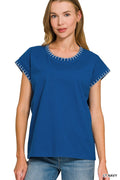 Stitch Detailed Oversize Top