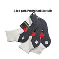 Stock Clearance! Padded Sport Socks | Cushioned Socks for Kids ( Exclusive Online ) - Kawata House of Socks