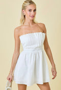 Strapless Fit & Flair Mini Dress