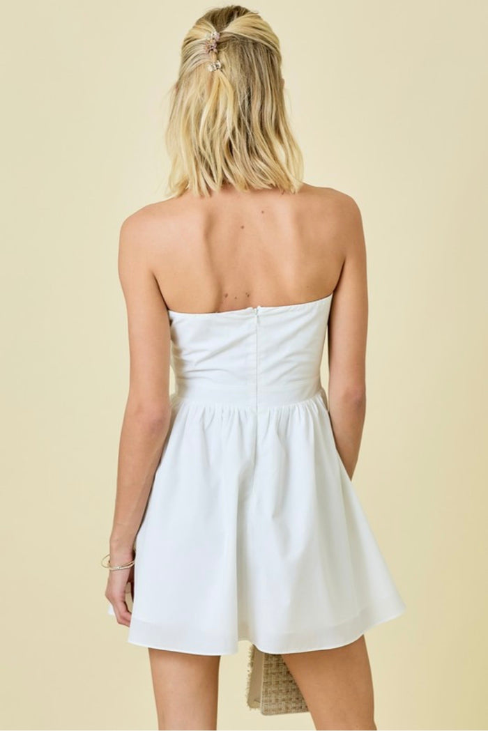 Strapless Fit & Flair Mini Dress