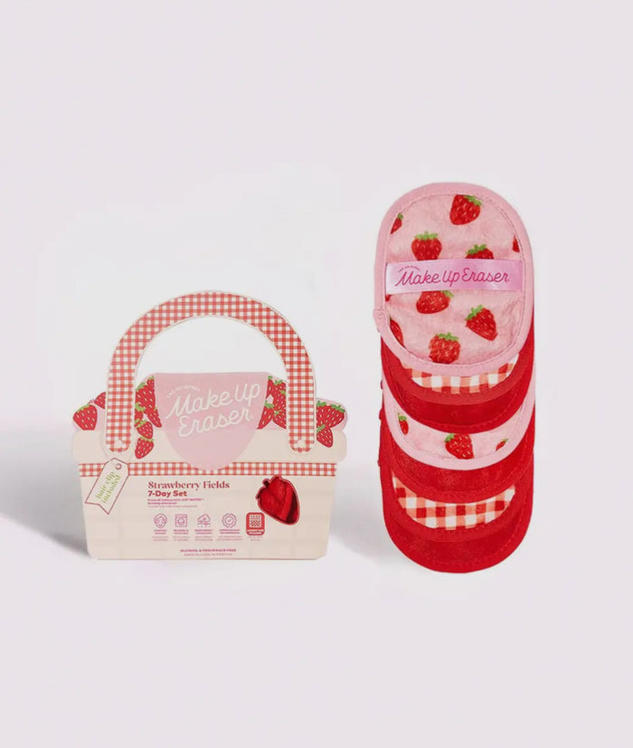Strawberry Fields 7 Day MakeUp Eraser Set