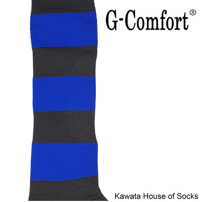 Stripe Soccer Socks/ Sport Long Socks /Ruby Socks / Softball Socks / Sport Socks - Kawata House of Socks