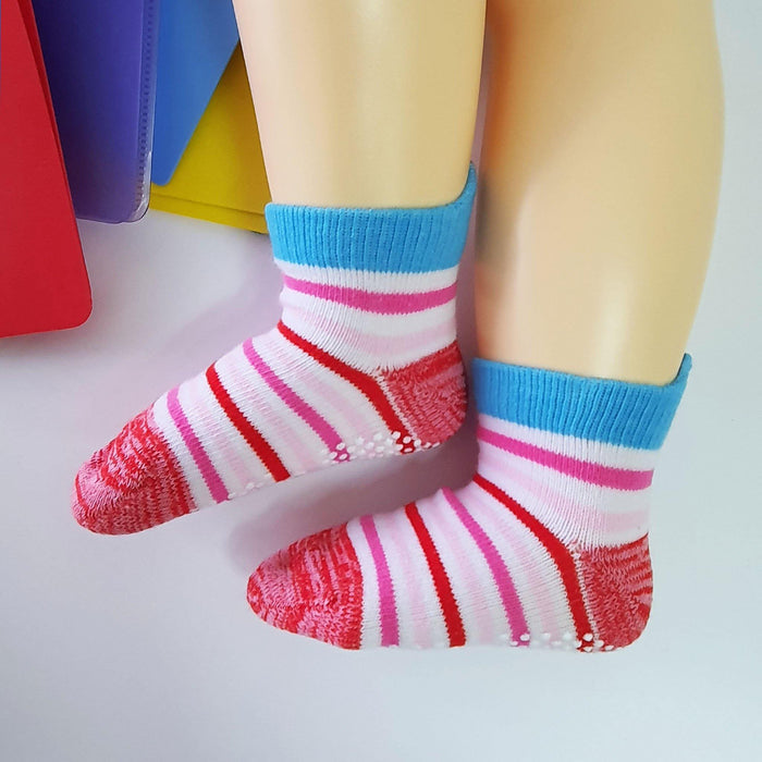 Stripe Tail Tab Baby Socks ( 6 months ~ 3.5 years old ) - Kawata House of Socks