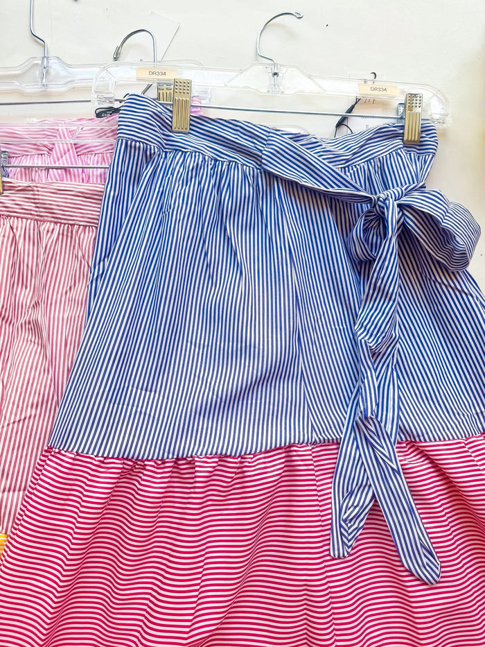 Sunny Stripes Tiered Skirt