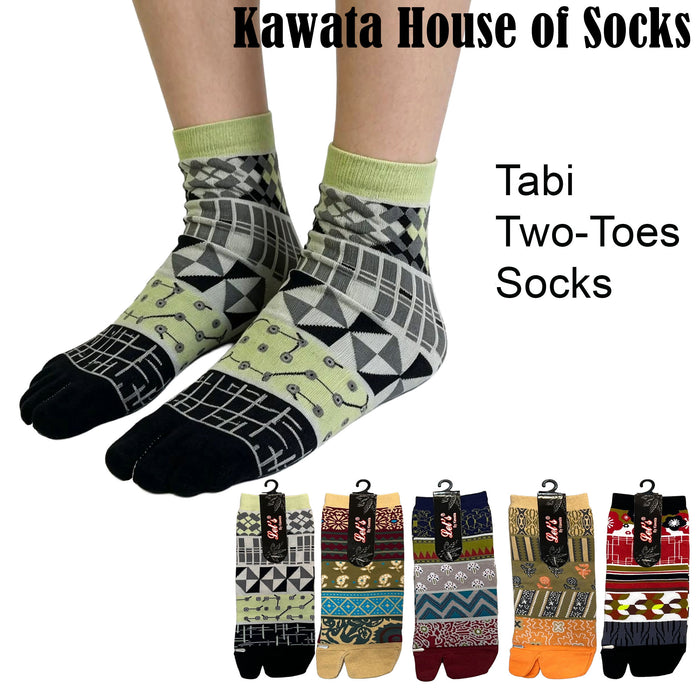 Tabi Two-Toes Socks with Patterns