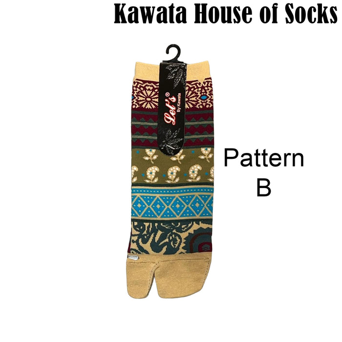 Tabi Two-Toes Socks with Patterns