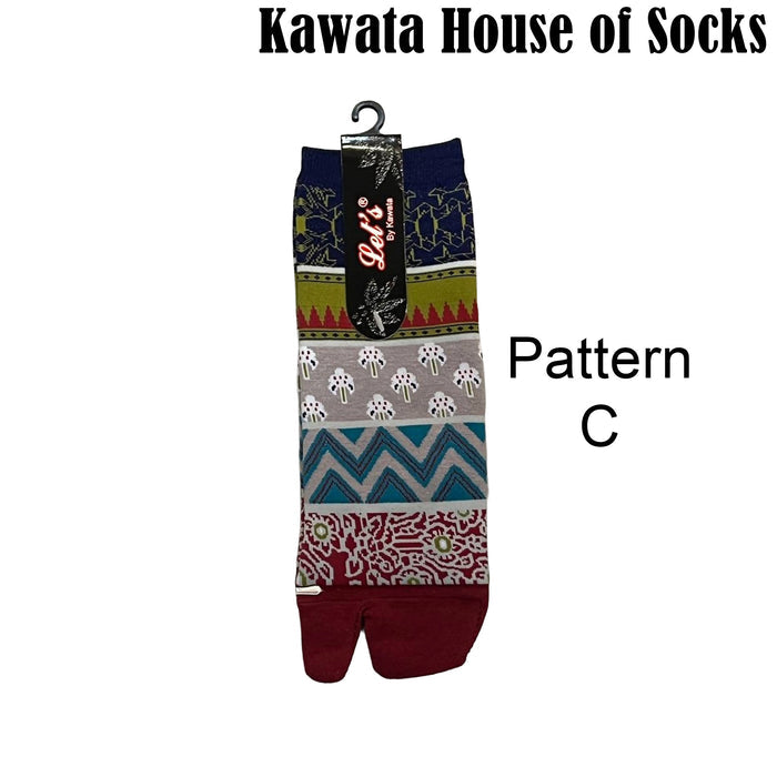 Tabi Two-Toes Socks with Patterns