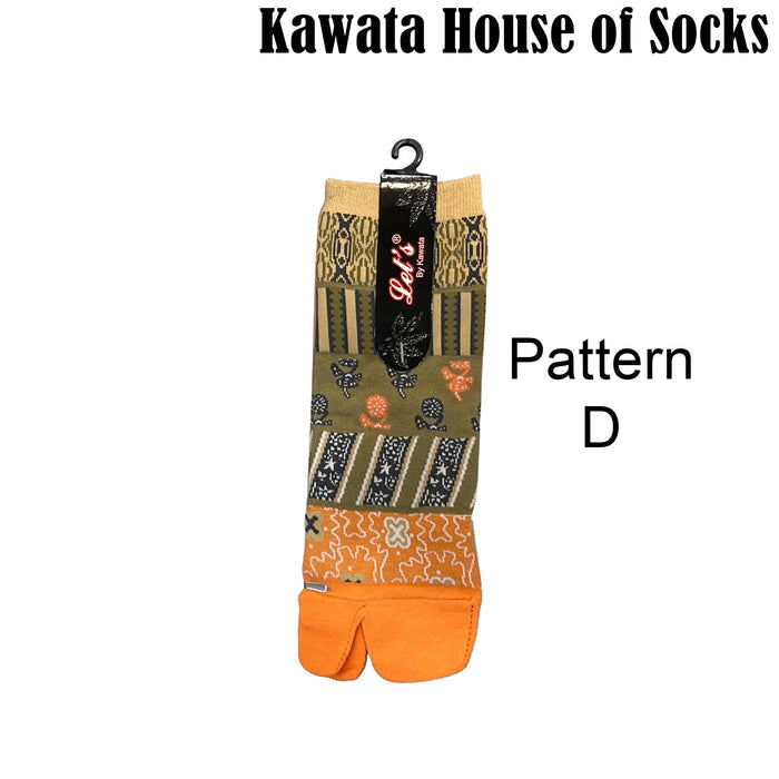 Tabi Two-Toes Socks with Patterns