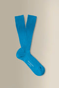 Teal Mid Calf Lightweight Wool Socks