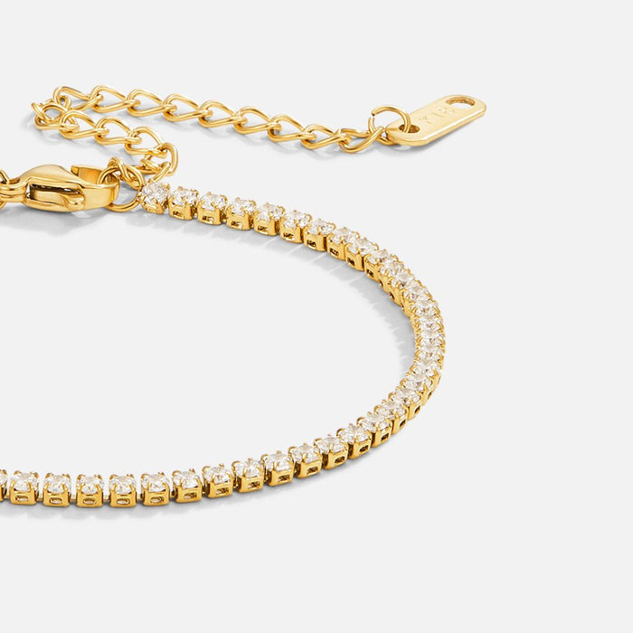 The Cordelia – Women's 18K Gold Tennis Bracelet | Huna Signatures