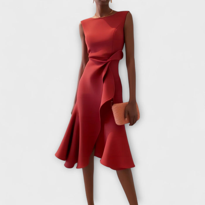 The Darlene – Women's Sophisticated Midi Dress | Huna