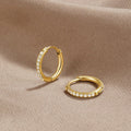 The Eternity – Women's Crystal Hoop Earrings | Huna Signatures