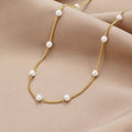 The Nura – Women's Pearl 18K Gold Necklace | Huna Signatures
