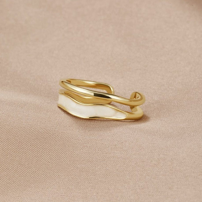 The Sahara – Women's Layered Gold Ring | Huna Signatures