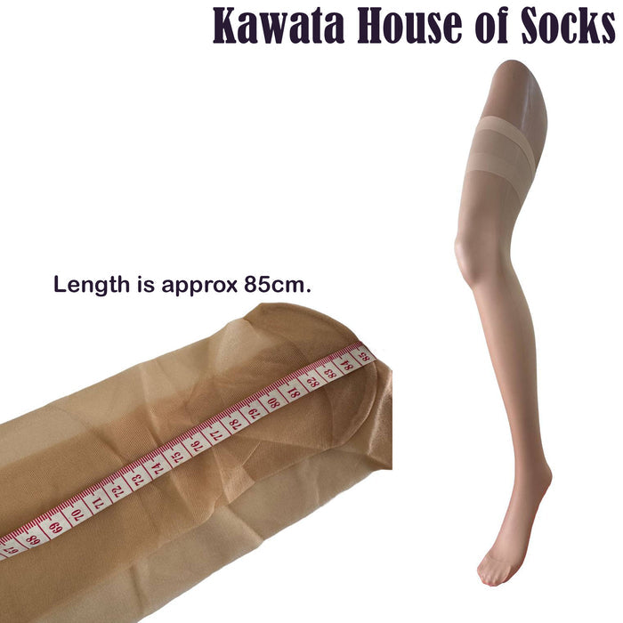 Thigh High Translucent Sheer Stockings, 20 Deniers