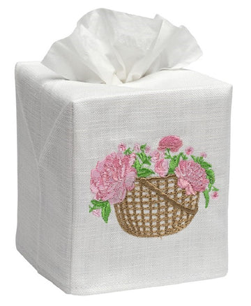 Basket of Peonies (Pink)