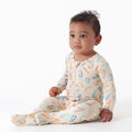 Baby & Toddler ABC Buttery-Soft Viscose Made from Eucalyptus Snug Fit Footed Pajamas