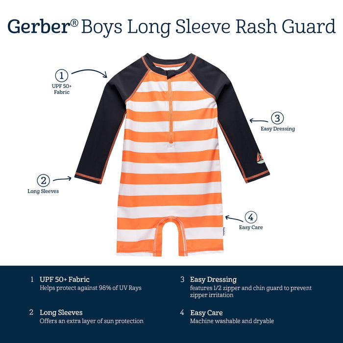 Toddler Boys Stripe Rashguard
