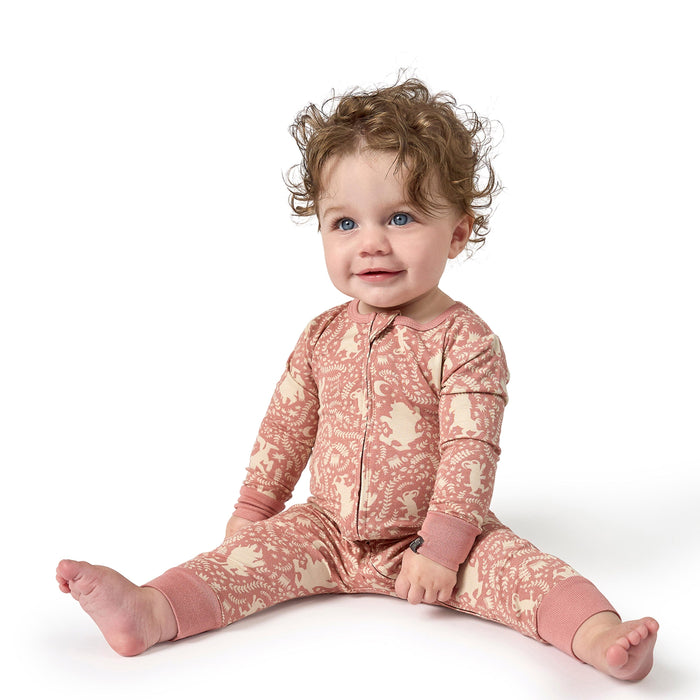 Baby & Toddler Girls Dusty Rose Where The Wild Things Are Footless Pajamas Sleepwear Modern Moments™ by Gerber®